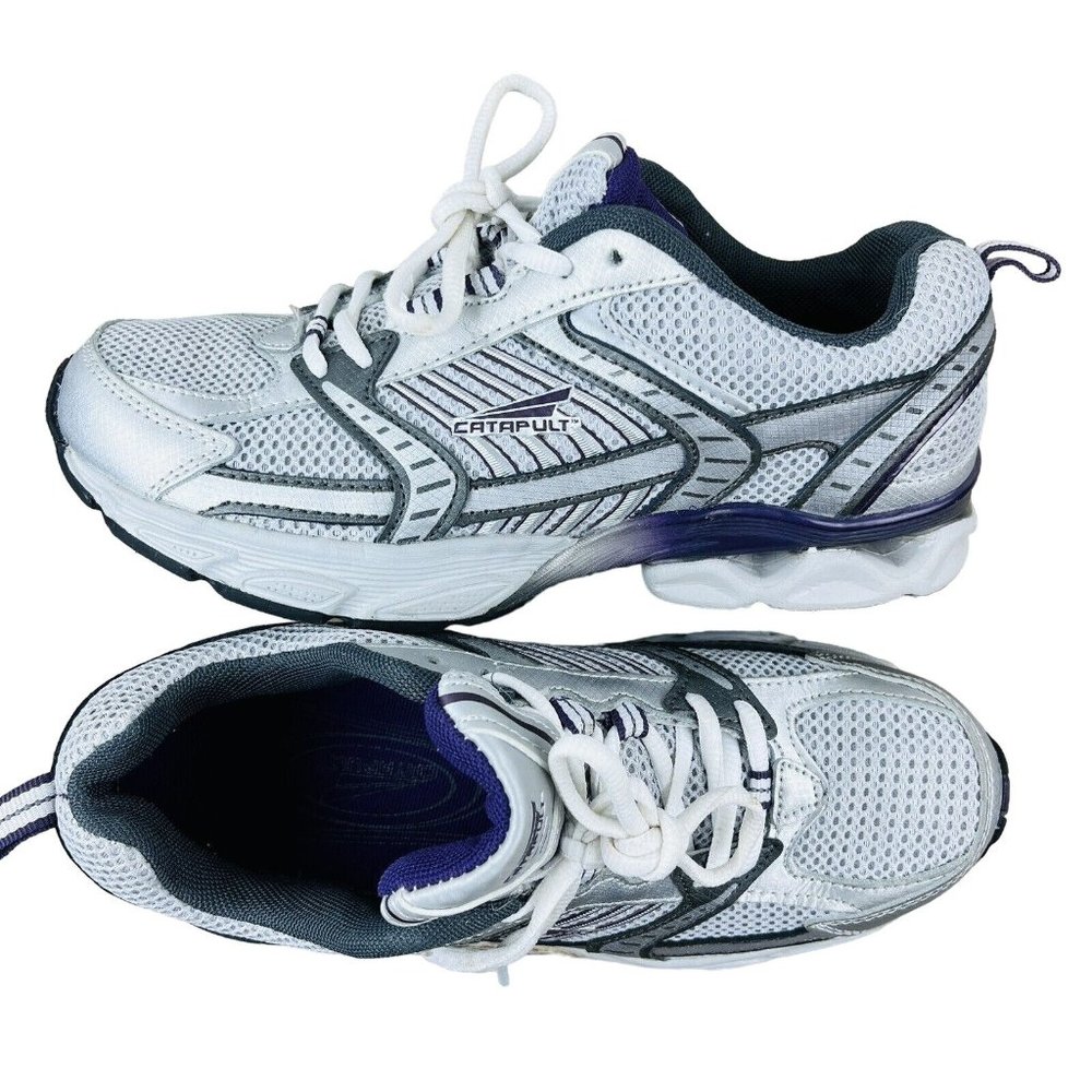 Catapult Women's Lanelle Silver Gray Purple Running Shoes IKF5614 Size 8